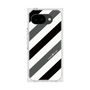 プレミアムスクエアケース［ Big Stripe - Black × Gray ］