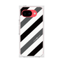 プレミアムスクエアケース［ Big Stripe - Black × Gray ］