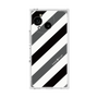 プレミアムスクエアケース［ Big Stripe - Black × Gray ］
