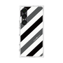 プレミアムスクエアケース［ Big Stripe - Black × Gray ］