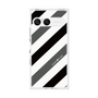 プレミアムスクエアケース［ Big Stripe - Black × Gray ］