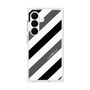 プレミアムスクエアケース［ Big Stripe - Black × Gray ］