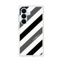 プレミアムスクエアケース［ Big Stripe - Black × Gray ］