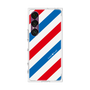 プレミアムスクエアケース［ Big Stripe - Red × Blue ］