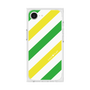 プレミアムスクエアケース［ Big Stripe - Green × Yellow ］