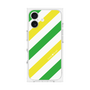プレミアムスクエアケース［ Big Stripe - Green × Yellow ］