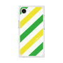 プレミアムスクエアケース［ Big Stripe - Green × Yellow ］