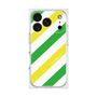 プレミアムスクエアケース［ Big Stripe - Green × Yellow ］