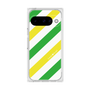 プレミアムスクエアケース［ Big Stripe - Green × Yellow ］