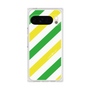 プレミアムスクエアケース［ Big Stripe - Green × Yellow ］