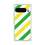 プレミアムスクエアケース［ Big Stripe - Green × Yellow ］