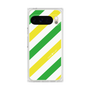 プレミアムスクエアケース［ Big Stripe - Green × Yellow ］