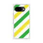 プレミアムスクエアケース［ Big Stripe - Green × Yellow ］