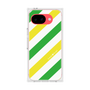 プレミアムスクエアケース［ Big Stripe - Green × Yellow ］