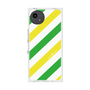 プレミアムスクエアケース［ Big Stripe - Green × Yellow ］