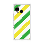 プレミアムスクエアケース［ Big Stripe - Green × Yellow ］