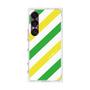 プレミアムスクエアケース［ Big Stripe - Green × Yellow ］