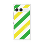 プレミアムスクエアケース［ Big Stripe - Green × Yellow ］