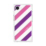 プレミアムスクエアケース［ Big Stripe - Purple × Pink ］
