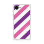 プレミアムスクエアケース［ Big Stripe - Purple × Pink ］