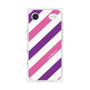 プレミアムスクエアケース［ Big Stripe - Purple × Pink ］