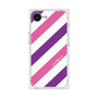 プレミアムスクエアケース［ Big Stripe - Purple × Pink ］