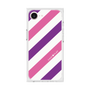 プレミアムスクエアケース［ Big Stripe - Purple × Pink ］