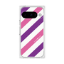 プレミアムスクエアケース［ Big Stripe - Purple × Pink ］