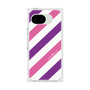 プレミアムスクエアケース［ Big Stripe - Purple × Pink ］