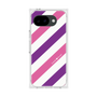 プレミアムスクエアケース［ Big Stripe - Purple × Pink ］