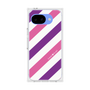 プレミアムスクエアケース［ Big Stripe - Purple × Pink ］