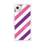 プレミアムスクエアケース［ Big Stripe - Purple × Pink ］