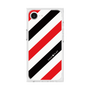 プレミアムスクエアケース［ Big Stripe - Red × Black ］