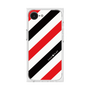プレミアムスクエアケース［ Big Stripe - Red × Black ］