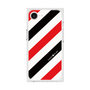プレミアムスクエアケース［ Big Stripe - Red × Black ］