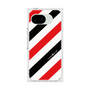 プレミアムスクエアケース［ Big Stripe - Red × Black ］