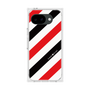 プレミアムスクエアケース［ Big Stripe - Red × Black ］