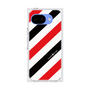 プレミアムスクエアケース［ Big Stripe - Red × Black ］