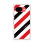 プレミアムスクエアケース［ Big Stripe - Red × Black ］