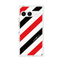 プレミアムスクエアケース［ Big Stripe - Red × Black ］