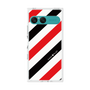 プレミアムスクエアケース［ Big Stripe - Red × Black ］