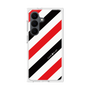 プレミアムスクエアケース［ Big Stripe - Red × Black ］