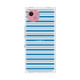 プレミアムスクエアケース［ Small Border - Blue ］