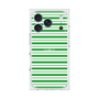 プレミアムスクエアケース［ Small Border - Green ］