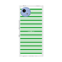 プレミアムスクエアケース［ Small Border - Green ］