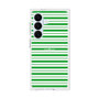 プレミアムスクエアケース［ Small Border - Green ］