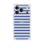 プレミアムスクエアケース［ Small Border - Navy ］