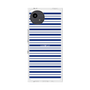 プレミアムスクエアケース［ Small Border - Navy ］