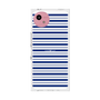 プレミアムスクエアケース［ Small Border - Navy ］