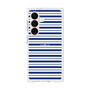 プレミアムスクエアケース［ Small Border - Navy ］